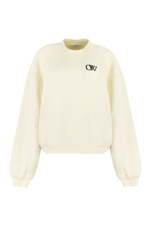 Cotton crew-neck sweatshirt-0
